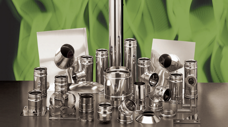 CANNA FUMARIA - Doppia parete INOX INOX intercapedine aria