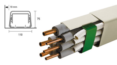 Canaline per climatizzatore dual e trial split - 110x75 mm