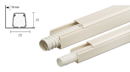 Canaline per tubo condensa climatizzatore - 25x25 mm