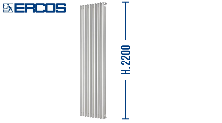 Caloriferi tubolari in acciaio H 2200 mm - Comby Ercos - 2022