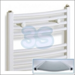 Scaldasalviette termoarredi da bagno bianchi curvi