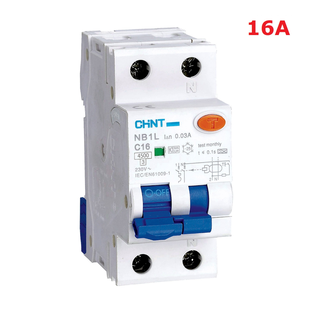 Interruttore automatico magnetotermico 10 Ampere NB1L C10 1P + N, 4,5 kA