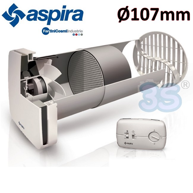ASPIRA - Aspirvelo Air Ecocomfort 100 recuperatore di calore con scambiatore ceramico - AP19984