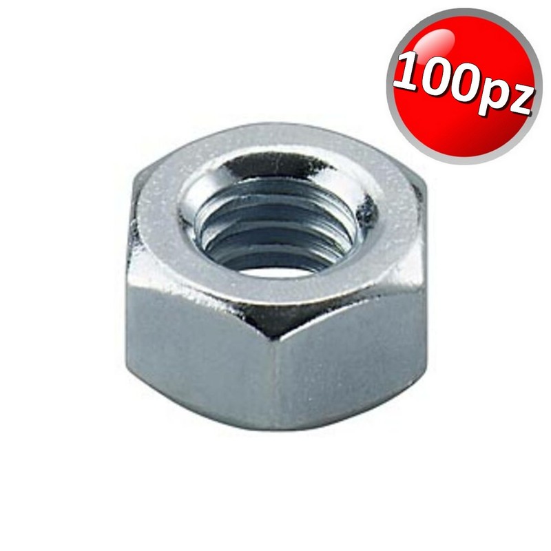 Dado esagonale M8 zincato UNI5588 - SCATOLA 100 pz - 1511