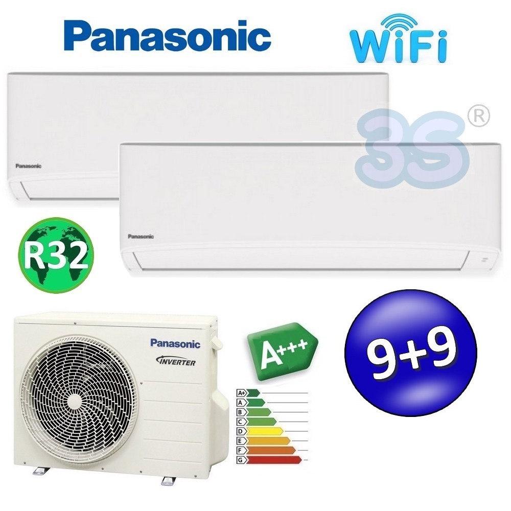 Climatizzatore dual split serie TZ A+++ R32 PANASONIC 9000+9000 - WiFi integrato - TZ-Z-R32-2525(50)