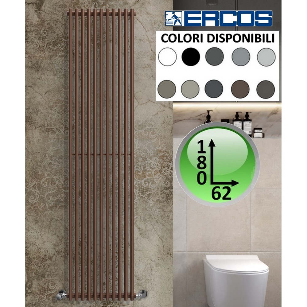ORION - Termoarredo calorifero COLORATO 180 x 62 cm - Idropolis Ercos
