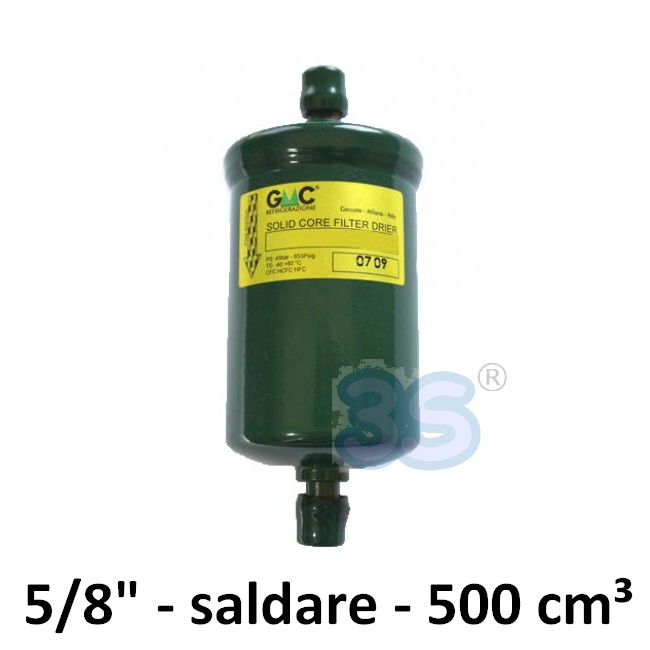 SC305S - Filtro disidratatore GMC a saldare attacchi 5/8 - 500 cm³ a setaccio molecolare