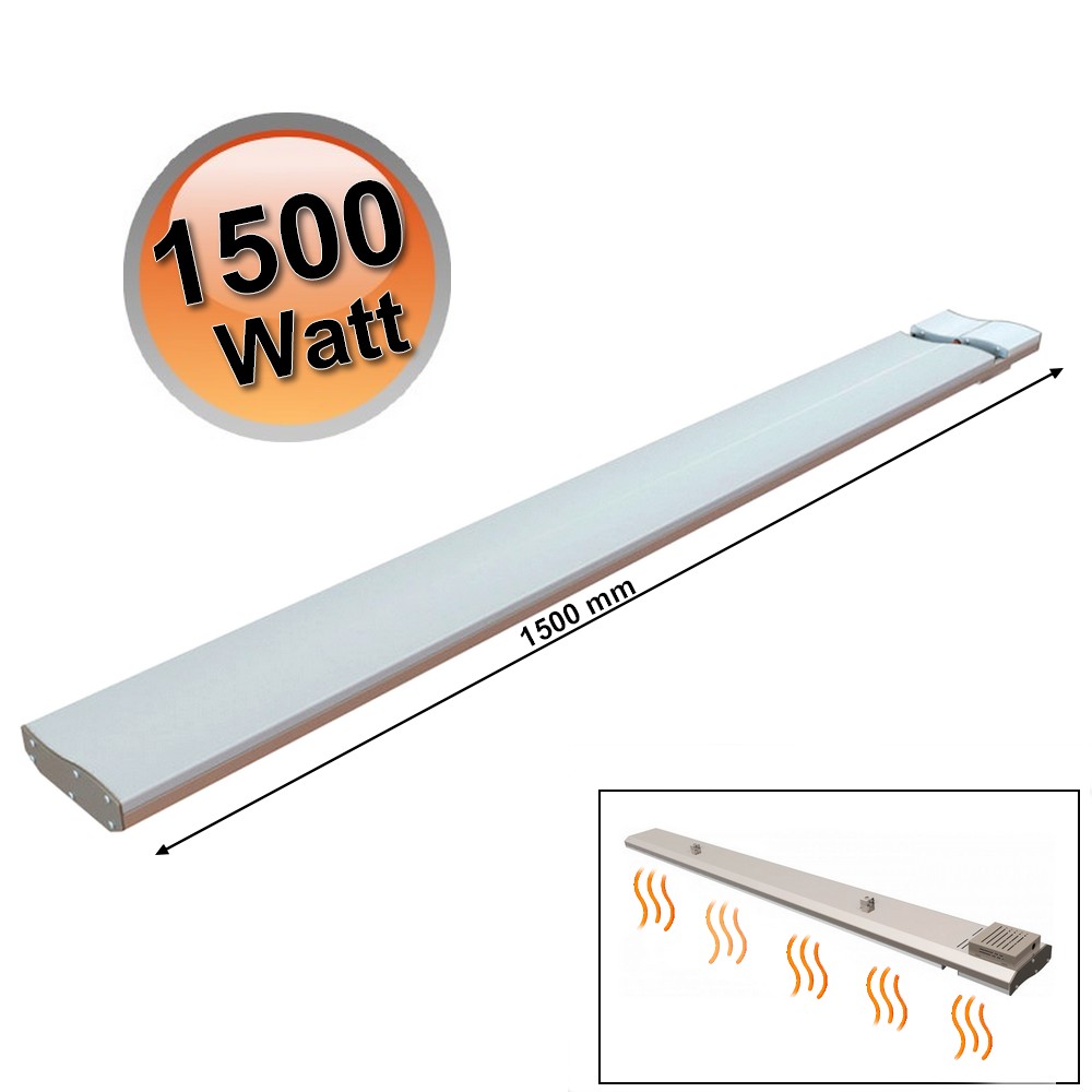 Piastra panello riscaldante calorifero elettrico a raggi infrarossi con termostato - potenza 1000 watt - SWRE1000