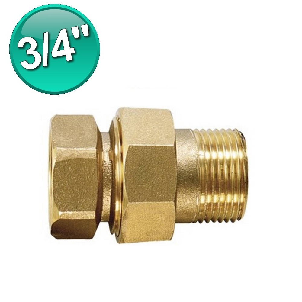 Hanobo Confezione Da 4 Tappi Femmina In Ottone Per Tubo Da Giardino 3/4" Con Rondelle - Antigoccia E Durevoli