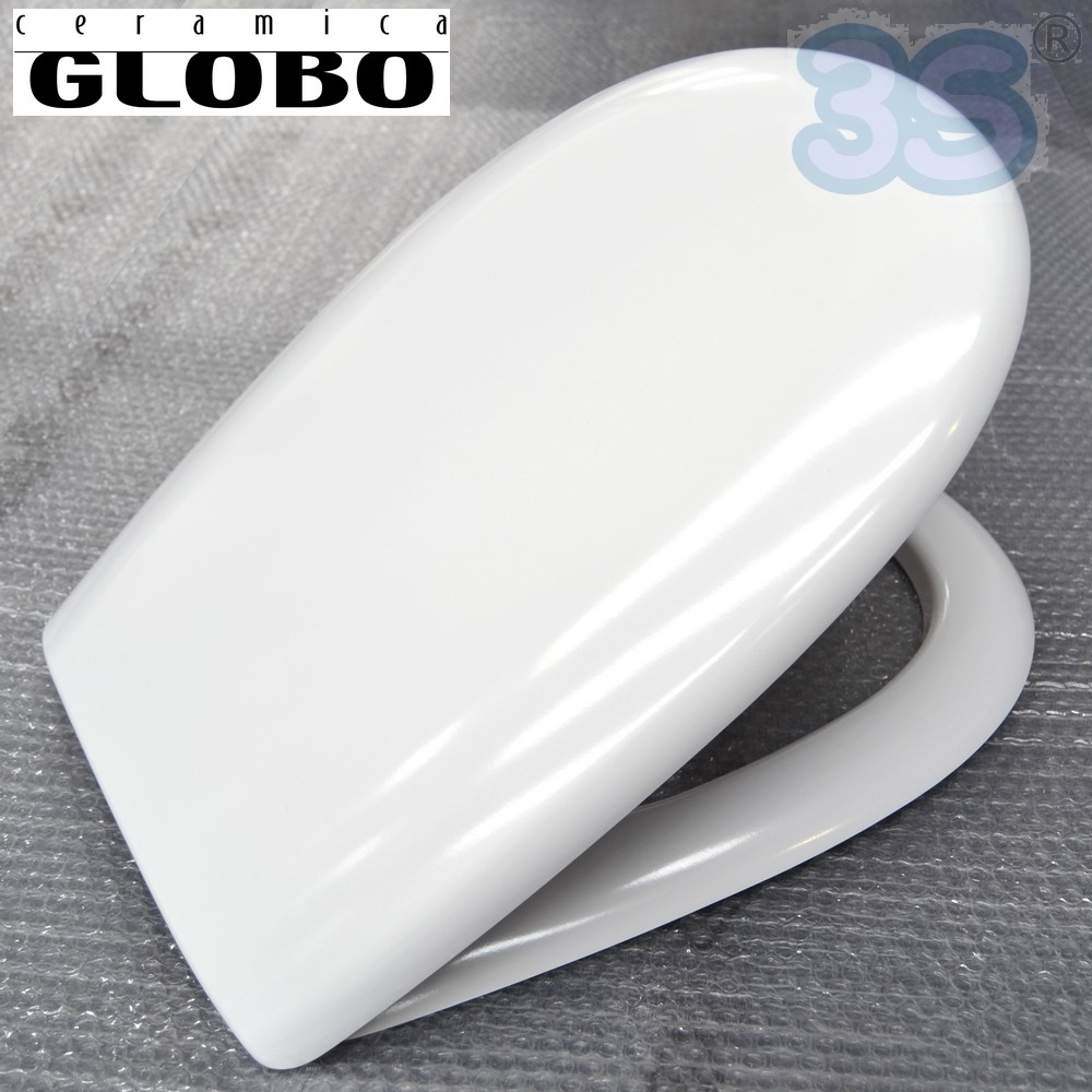 Sedile originale per wc GRACE Ceramica Globo in termoindurente avvolgente - GR019BI