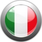 Button flag Italia