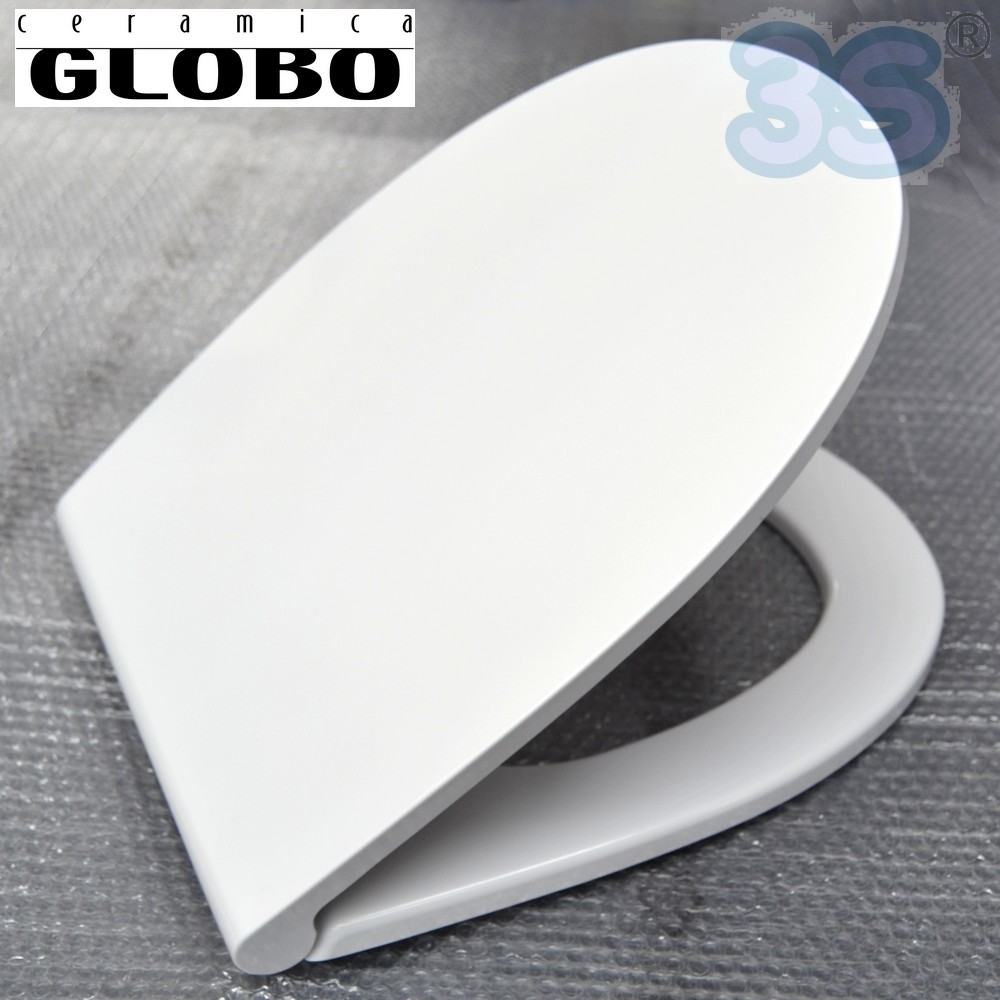 Sedile originale per wc 4ALL Ceramica Globo in termoindurente avvolgente - MD019BI