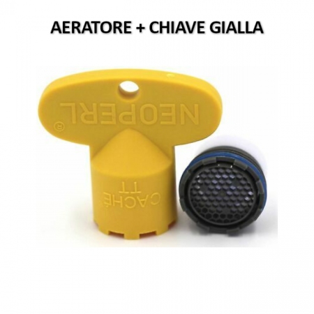 NEOPERL AERATORE CACHE HONEYCOMB TT M16.5X1 + CHIAVE GIALLA