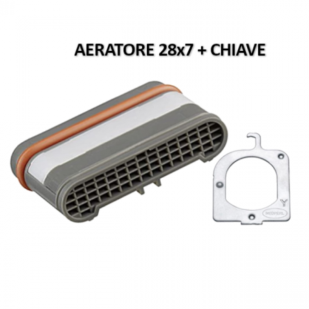 NEOPERL AERATORE RETTANGOLARE 28X7 + CHIAVE