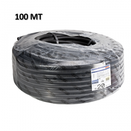 Tubo corrugato GEWISS nero Ø 20 mm - matassa 100 mt