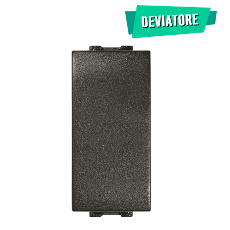 Deviatore Unipolare 16A Nero Compatibile con Living International / Light- Feb Elettrica