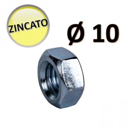 DADO ESAGONALE ZINCATO M10 - Oter