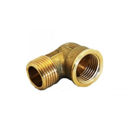 Raccordo Curvo maschio/femmina 1/2''x1/2'' in ottone