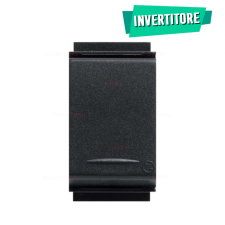 Invertitore Unipolare 10A Nero compatibile con Living Classic 4512 - Feb Elettrica