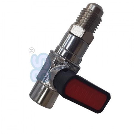 Valvola a sfera rubinetto maschio 1/4 sae x 1/8 femmina passo Gas - EFRSM8/4MF