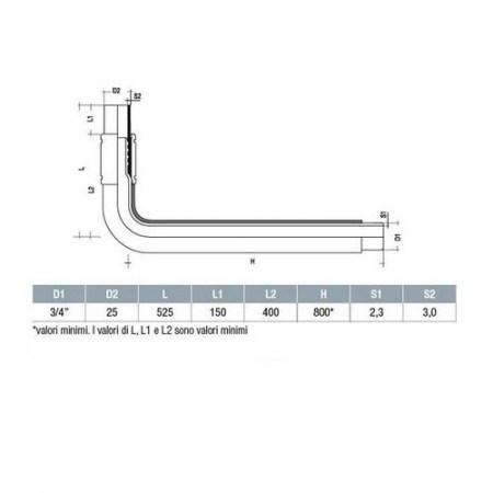 TECNOGIUNTO CURVO FILETTATO 25 x 3/4”