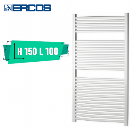 Calorifero scaldasalviette Monica Ercos bianco cm 150x100 - ASMON10001500