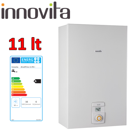 INNOVITA AMALFI ECO 11 RS i - Scaldabagno istantaneo 11 Lt Low NOx a gas a camera stagna - Metano