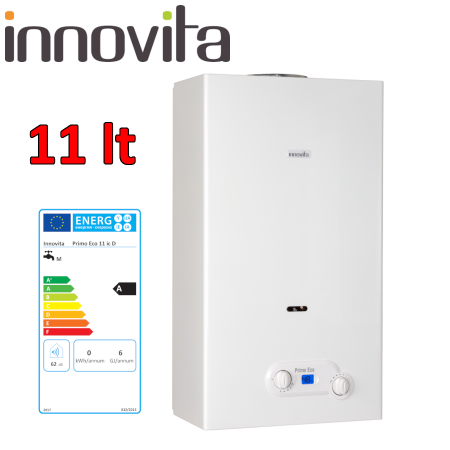 INNOVITA PRIMO ECO 11 ic D - Scaldabagno istantaneo 11 L. Low NOx a gas a camera aperta - accensione ionizzata - Metano