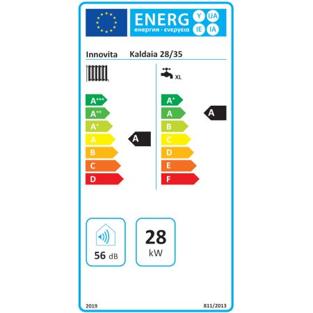 INNOVITA KALDAIA 28/35 MTN  - Caldaia a condensazione 28kw in riscaldamento e 35 kw in sanitario a Metano