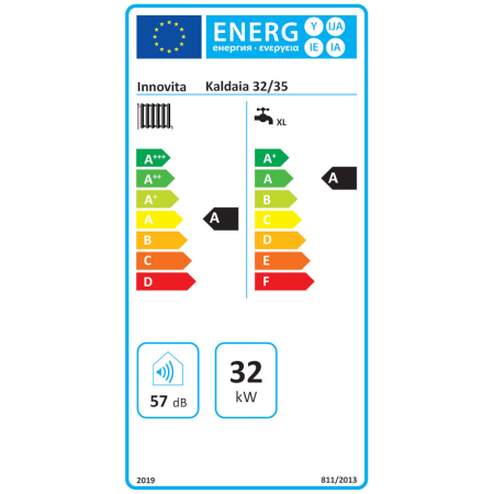 INNOVITA KALDAIA 32/35 - MTN  - Caldaia a condensazione 32kw in riscaldamento e 35 kw in sanitario a Metano