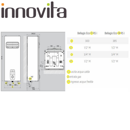 SCALDABAGNO INNOVITA BELLAGIO ECO 11