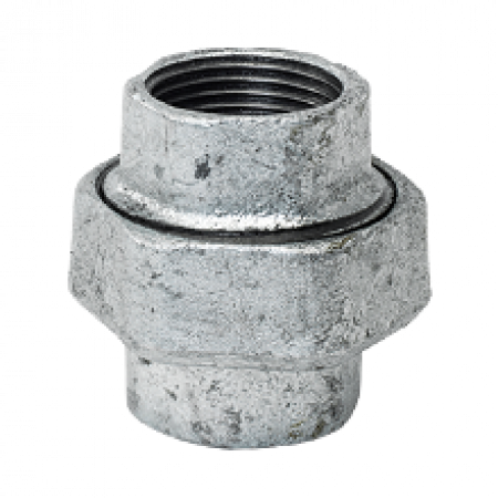 Manicotto bocchettone a sede conica 1/2″ F-F in ghisa malleabile zincato
