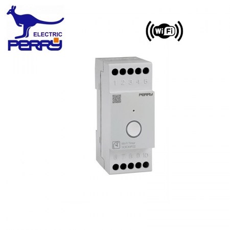 Perry 1IOIOWF02 - Interruttore orario Wi-Fi, 2 DIN