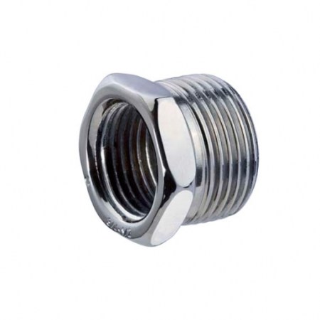 Riduzione in acciaio zincato 1/2″ maschio x 1/4″ femmina - 1 PEZZO