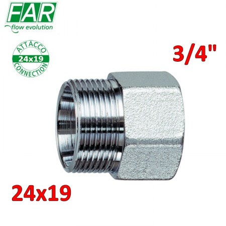 5060 - Niplex nipplo maschio cromato 3/4″ x rame 24x19 - FAR