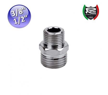 Niples ridotto cromato MM da 3/8″ x 1/2″ - 5153812