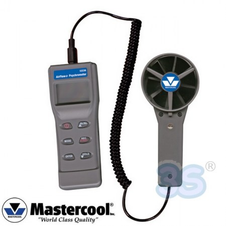 Psicrometro flussimetro misura umidità temperatura bulbo umido - MASTERCOOL 52236