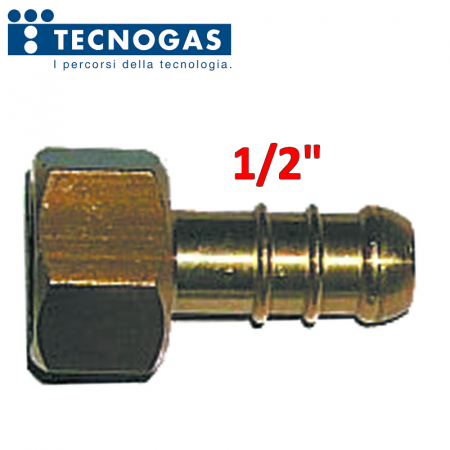 Portagomma in ottone attacco Femmina 1/2″