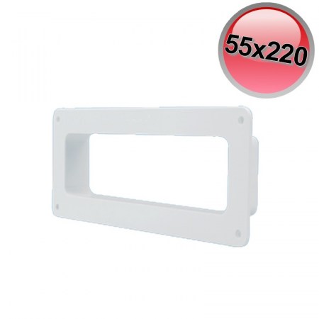 Cornice terminale 55x220 mm per ventilazione meccanica controllata