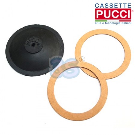 Pucci - membrana con 2 guarnizioni in fibra per pulsante - 80009002