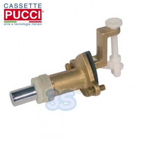 Pucci - pulsante di ricambio in ottone completo per cassetta in rame - 80009034