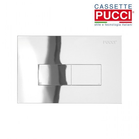 Pucci - Placca ECO cromo cromata con telaio e sportello - 80179562