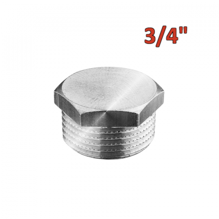 ICMA 237 - Tappo di testa esagonale cromato 3/4″ maschio