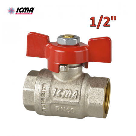 ICMA 351 - Valvola a sfera a passaggio totale – Filettatura F/F 1/2″