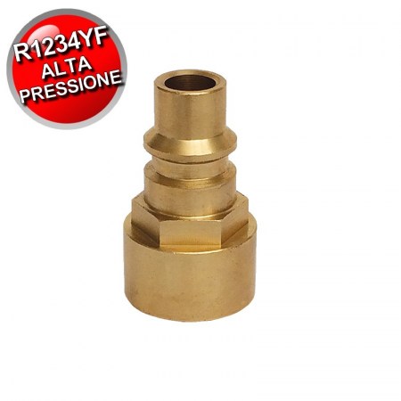 Raccordo adattatore attacco rapido alta pressione x 1/2″ ACME sinistro per bombola Dupont R-1234yf