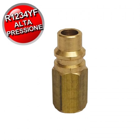 Raccordo adattatore attacco rapido alta pressione X 1/2″ - 16 ACME sinistro per bombola Honeywell R-1234yf