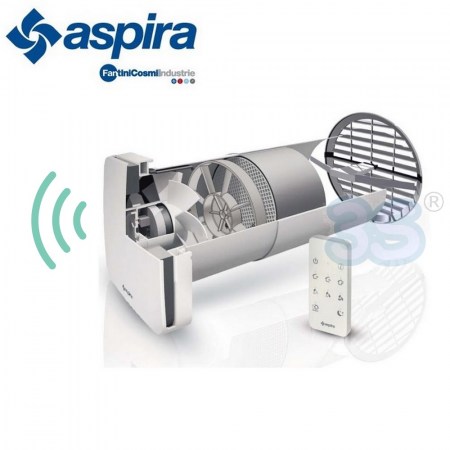 ASPIRA - Aspirvelo Air Ecocomfort 160 RF recuperatore di calore con telecomando - AP19981