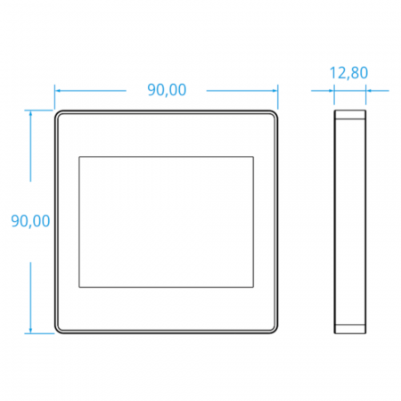 Termostato colore BIANCO ARTE-11 touchscreen WIFI con display LCD a colori. 230V