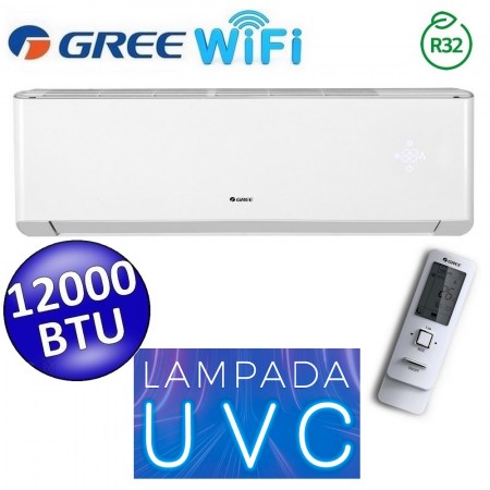 Unità interna R32 AMBER PLUS WiFi Gree 12000 Btu split (GREE10181) lampada UVC sterilizzazione