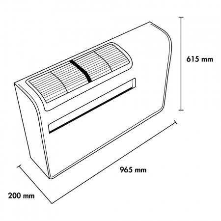 Climatizzatore ArgoClima APOLLO 12 HP - Dimensioni